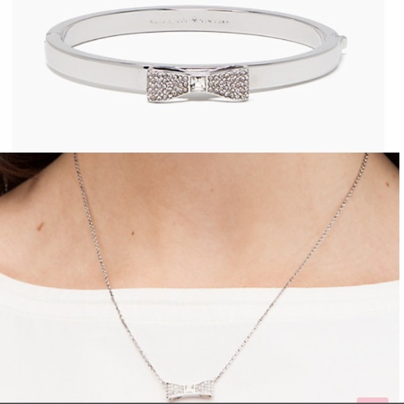 kate spade Jewelry - Kate Spade 2PCS Ready Set Bow necklace & bracelet